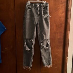 American Eagle Gray Mom Jean